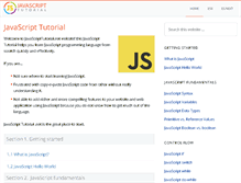 Tablet Screenshot of javascripttutorial.net